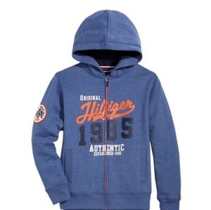 Tommy Hilfiger Full-Zip Graphic Print Hoodie